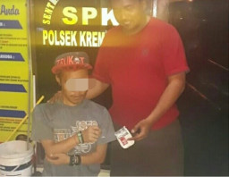Simpan Sabu Dalam Bungkus Rokok, Pria ini Dibekuk Opsnal Polsek Krembangan.