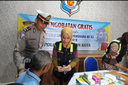 Peringati HUT Satlantas ke 63, Satpas Polresta Pasuruan Gelar Pengobatan Gratis. 