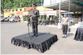 Hari Kesaktian Pancasila, Kapolres Tanjung Perak Beri Kenaikan Pangkat Anggota