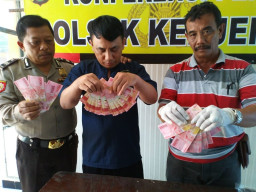 Polsek Kenjeran Ringkus Pengedar Uang Palsu.