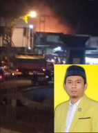 Ady Politisi Golkar Bondowoso Turut Prihatin, Atas Musibah Kebakaran Pasar Induk.