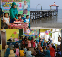 Paud Dewi Sartika Klabang Bondowoso, Gelar Belajar dan Rekreasi di Pantai Pasir Putih.