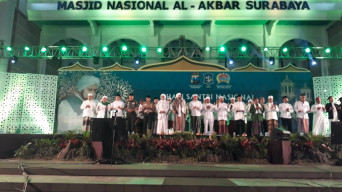 Sambut Hari Santri, Polrestabes Surabaya Gelar Istighosah dihadiri Ribuan Santri
