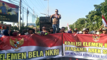 Terkait Penetapan Tersangka Ahmad Dhani, Koalisi Elemen Bela NKRI, Dukung Polda Jatim