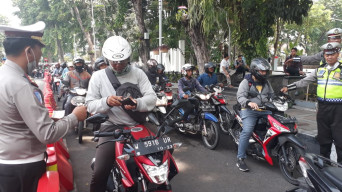 6 Hari Operasi Zebra, Polrestabes Surabaya Tilang 13 Ribu Pelanggar.