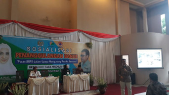 Evi Zainal Abidin Bersama BNPB, Gelar Sosialisasi Penanggulangan Banjir.