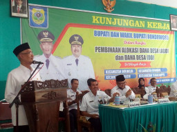 Kunker Bupati Bondowoso ke Wringin, Bawa Angin Segar Untuk Kades.