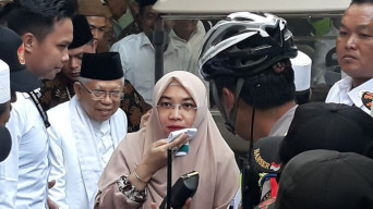 Naik Mobil Golf, Cawapres Makruf Amin Hadiri Haul KH. Abdul Hamid ke 37.