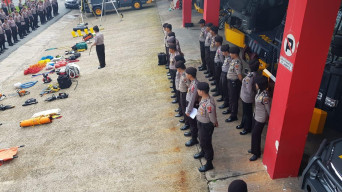 Antisipasi Bencana Alam, Polda Kepri Gelar Apel Siaga