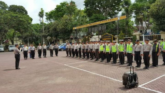 Polres Malang Gelar, Apel Cipta Kondisi Jelang Natal dan Tahun Baru.