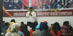 Harimas Gelar Silahturrahmi dan Temu Kerong, Dengan Ratusan Relawan Sabar.