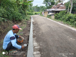 Program Dana Desa di Wonokusumo Tapen Bondowoso, Diprioritaskan Pembangunan Jalan Lingkungan. 