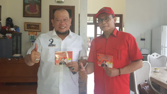 Di Acara Deklarasi Dukung Jokowi-Makruf di Magetan, Johan Budi Berterima Kasih Pada La Nyalla.