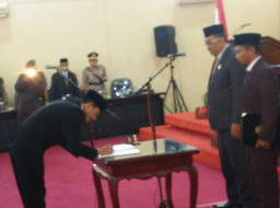 DPRD Kota Blitar Gelar Paripurna Pergantian Antar Waktu.