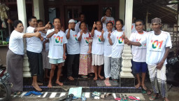 Pendukung Capres-Cawapres 01, Deklarasikan Kampung Jokowi.