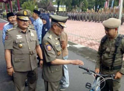 Bupati dan Wakil Bupati Bondowoso, Minta Satpol PP Menjadi Penegak Perda yang Humanis.