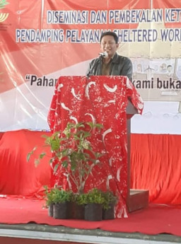 Wakil Bupati Blitar Buka, Diseminasi Kader Sheltered Work Shop Peduli Disabilitas.
