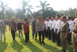 Bupati Blitar Bersama Dandim dan Kapolres Gelar, Apel Siaga Pemilu 2019.