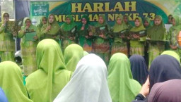 Muslimat NU Bondowoso, Targetkan 70 Persen Suara Untuk Jokowi-Makruf.