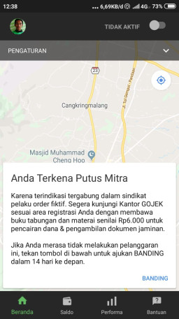 17 Rekanya di Putus Mitra Kerja Sepihak, Puluhan  Driver Gojek Pusuruan Lakukan Unjuk Rasa