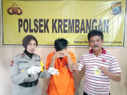 Pengedar Sabu Asal Wonokusumo Jaya, Diringkus Opsnal Polsek Krembangan.