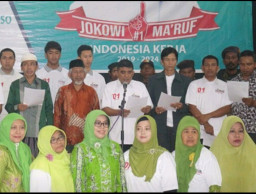 Pemuda dan Tokoh Lintas Agama Bondowoso, Deklarasi Dukung Capres Jokowi-Maruf Amin.