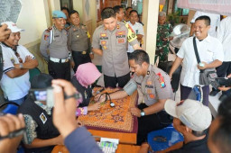 Kapolresta Probolinggo, Pantau Pemeriksaan Kesehatan Anggota PPK.