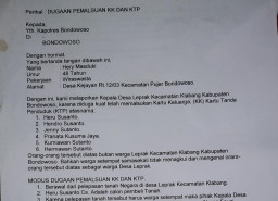 Laporan Dugaan Pemalsuan KK dan KTP Oleh Kades Leprak, Terkesan Di Peti Es Kan Polres Bondowoso.