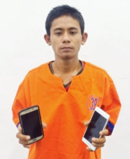 Curi HP, Warga Kertosari Ini Ditangkap Buser Polsek Banyuwangi.