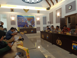 Sambut HUT Bhayangkara ke 73, Polrestabes Surabaya Gelar Bhayangkara Run 2019.