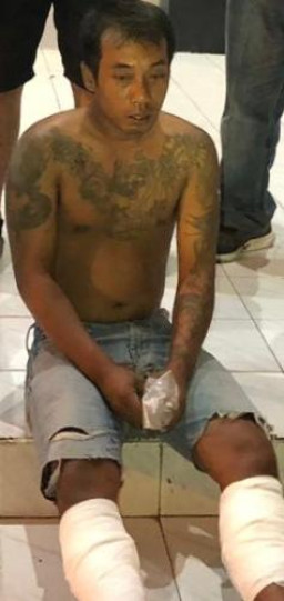 Bunuh Pelanggannya setelah Gagal Tagih Duit Sabu, 2 Kaki Retno Wanto Di Dor Petugas.