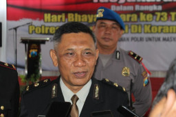 Polres Banyuwangi Gelar Tasyakuran HUT Bhayangkara ke 73, Di Markas Koramil Rogojampi.