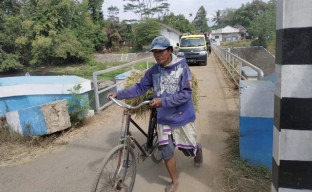 Jembatan Wonosroyo Penghubung Antar Desa Rusak Parah, Instasi Terkait Tutup Mata