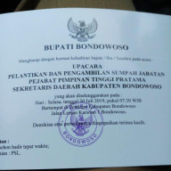 Tak Kunjung Dilantik Jadi Sekda Bondowoso, Syaifullah Marahi Staf BKD dan Ancam Kepala BKD.