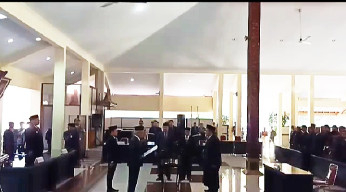 Setelah di Lantik, Sekda Syaifullah Janji Bagi-Bagi Proyek Kepada Wartawan.