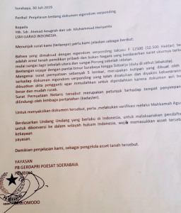 Status Lahan Pasar Hewan Qurban Rungkut, Mulai Terkuak Kepemilikannya.