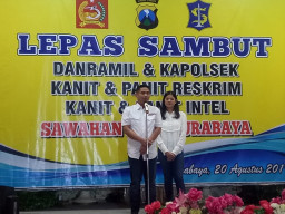 Kompol Dwi Eko Geser Ke Polda, Kapolsek Sawahan Kini Dikomandoi AKP Argya Satrya Bhawana. SH. Sik.