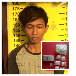 Pengedar Sabu dan Pil Koplo Gemol Kali, Dibekuk Opsnal Polsek Wonokromo.