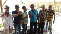 Ngopi Bareng Gratis, Bagi Peserta Lomba Memancing di Umbul Sritanjung.