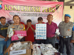 Polsek Lakarsantri, Ungkap Pengedar Narkoba Jaringan Lapas