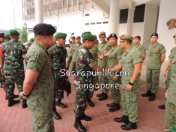 Wakasad Letjend TNI Tatang Sulaiman, Jalin Kerjasama Dengan Singapore Army.