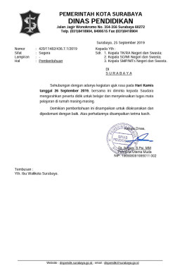 Perkembangan Akhir Murid SMP Ikut Demo di Jakarta, Kadisdik Surabaya Liburkan Siswa TK, SD dan SMP.