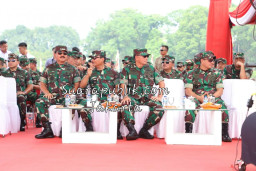 Gladi Bersih Peringatan HUT TNI ke 74 Tahun 2019, Dipantau Langsung Oleh Panglima TNI.