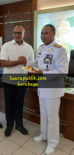 Direskrimum Polda Jatim Kombes Pol Gideon Arif, Wakili Kapolda Jatim Kunjungi Koarmada II.