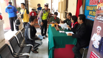 Satlantas Polres Pasuruan Kota, Gelar Sidang di Tempat Ops. Zebra Semeru 2019. 