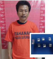 Jual Sabu Kepada Sopir Taksi Online dan Lyn, Pria Asal Karang Rejo di Bekuk.