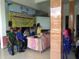 Babinsa Koramil 0819/19 Prigen, Hadiri Sosialisasi KDRT dan Cegah Penyebaran Virus Corona.