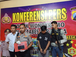 Belum Sempat Jual Hasil Jarahannya, Pelaku Jambret HP Ini Dibekuk.
