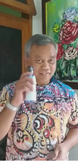 SKK Migas dan KKKS Gagas Gerakan 1 Juta, Hands Sanitizer.