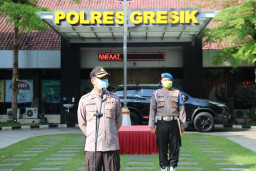 Halal bi Halal, Kapolres Gresik Ajak Anggota Lawan Covid-19.